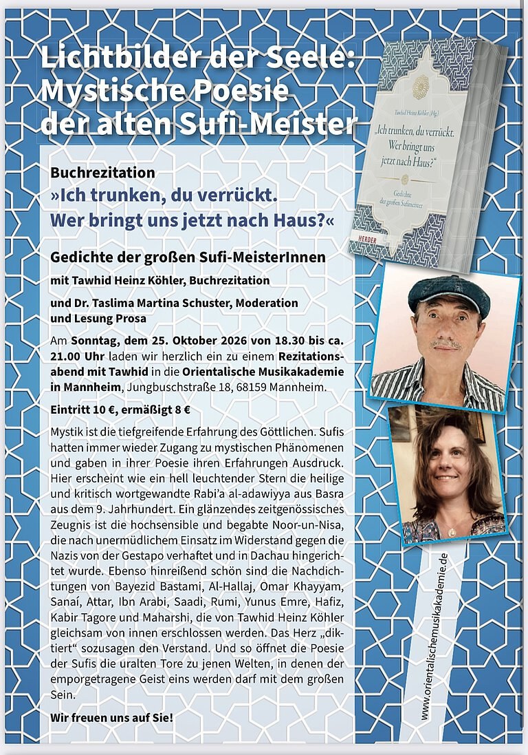 Lichtbilder der Seele: Mystische Poesie der alten Sufi-Meister (Mannheim)