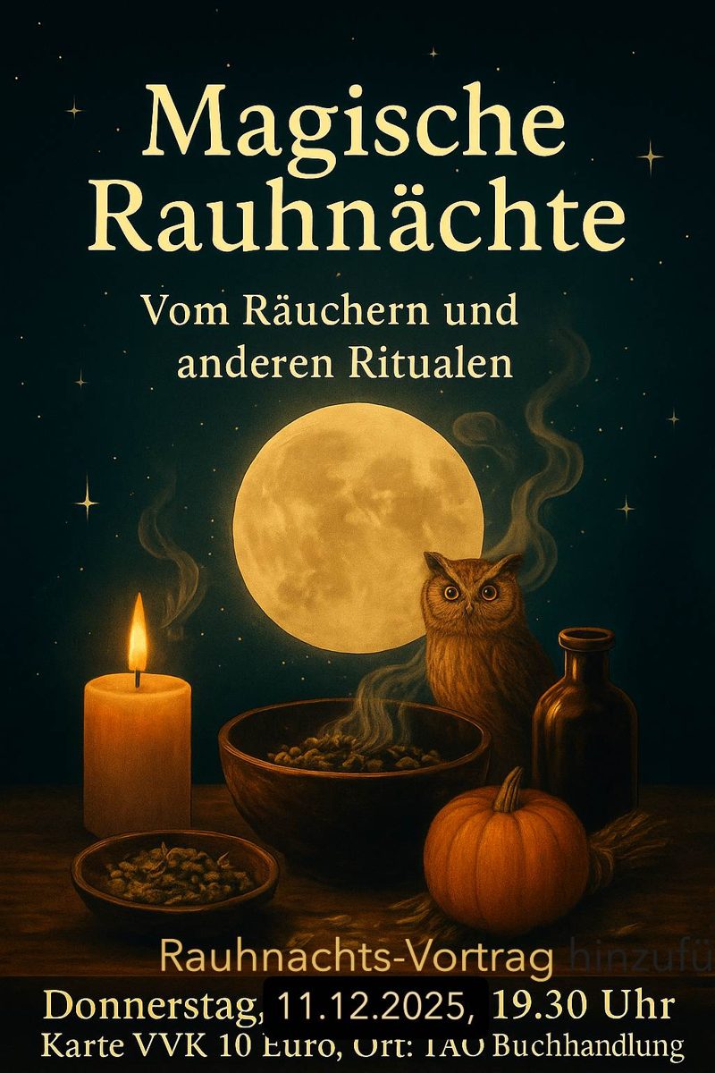 Magische Rauhnächte – Vortrag über Räuchern und Rituale in der TAO Buchhandlung