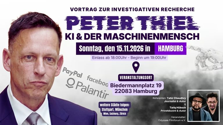 „Peter Thiel & die sehenden Steine“ – Vortrag von Tahir & Tariq (Hamburg)