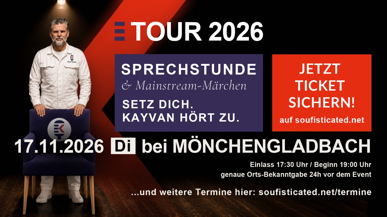 Kayvan Soufi-Siavash: „Sprechstunde & Mainstream-Märchen“ (Mönchengladbach)